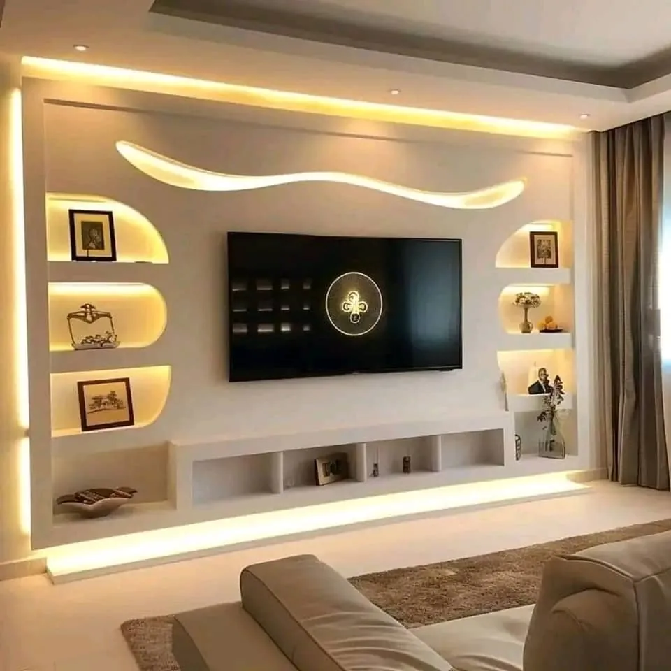 Gypsum interior design and installation by Solvor